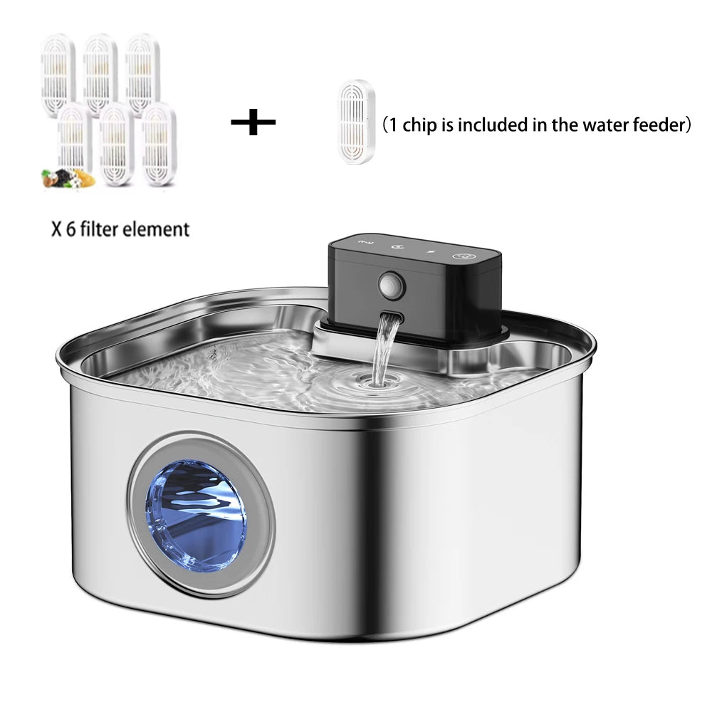 Rechargeable Smart Water Fountain for Cats & Dogs