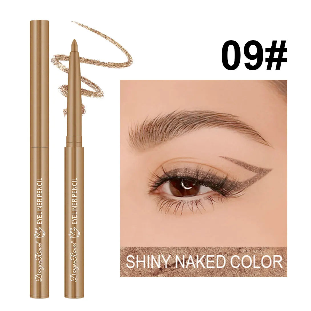 Eyeliner imperméable, résistant à la transpiration, non taché, facile à utiliser pour les débutants, vert, violet, noir, longue durée, non amovible