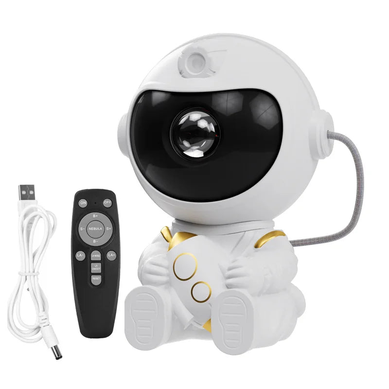 Astronaut Galaxy Projector – LED Starry Sky Night Light for Bedroom & Room Decor
