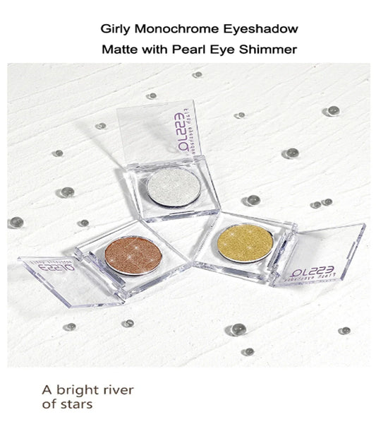 Palette Fard à Paupières Pro — Tenue Longue, Mono Couleur, Waterproof, Fini Nude, Perlé, Mat et Pailleté, Ombre à Paupières pour Maquillage Professionnel