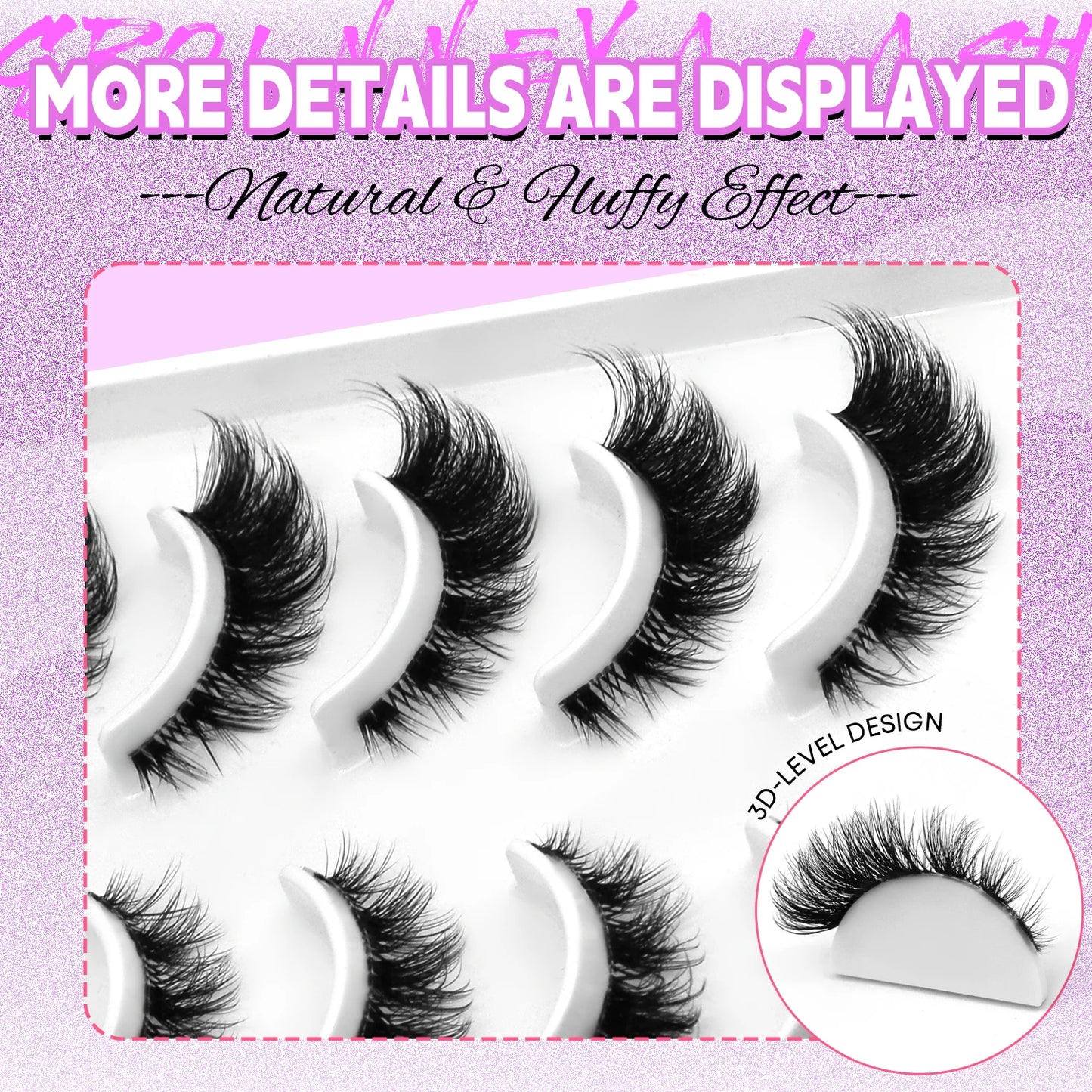 Cils Cat Eye 3D – Faux cils naturels, doux, en vison synthétique – Effet naturel, léger et effilé pour allonger le regard