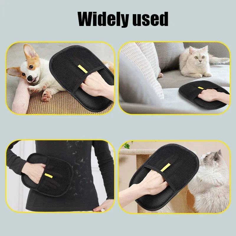 Double-Sided Pet Hair Removal Glove – Reusable Fur Cleaner for Furniture & Clothing