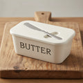 Butter Dish with Lid & Knife – Sealed Butter Storage Container
