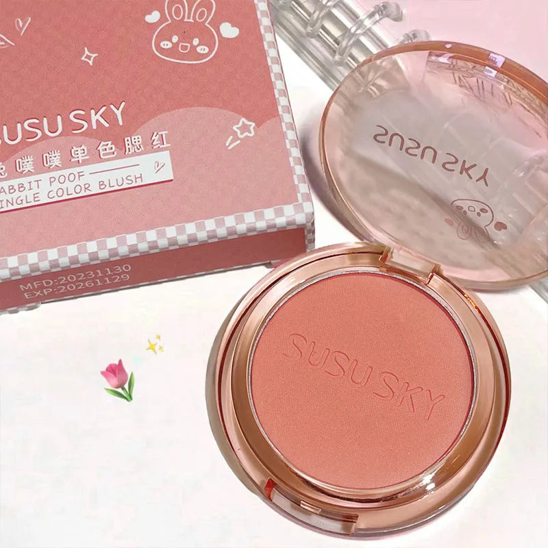 Blush Monochrome Lapin — Fini Mat, Longue Tenue, Couleur Durable, Non Pailleté, Teinte Rouge Éclaircissante