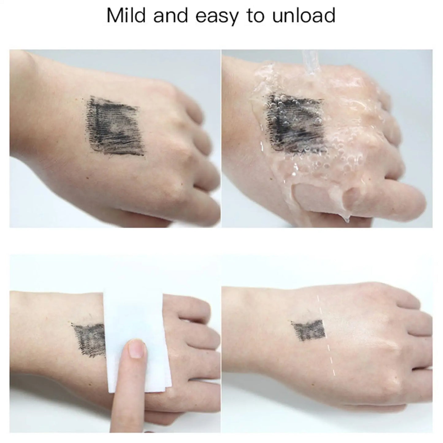 Mascara 4D fibres de soie recourbant waterproof cils noirs épais extensions longue tenue