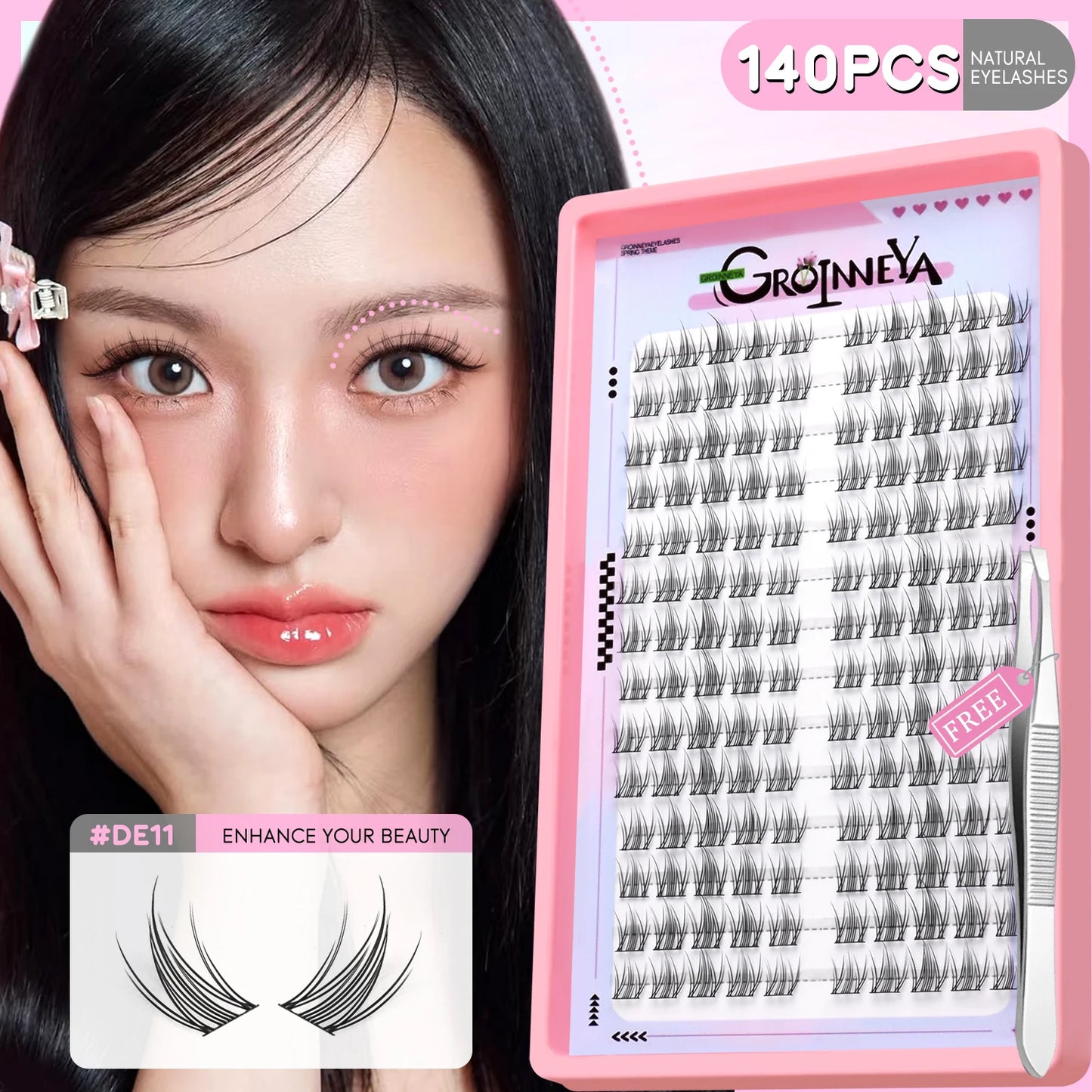 Grappes de cils DIY – Cils manga, multi-styles, effet naturel – Faux cils pour extensions et maquillage professionnel