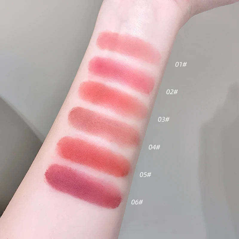 Baume mousse lèvres et joues – Blush et teinte à lèvres matte style coréen, polyvalent – S’accorde avec toutes les carnations