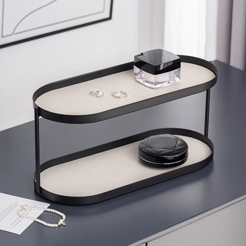 Double-Layer Makeup & Jewelry Organizer