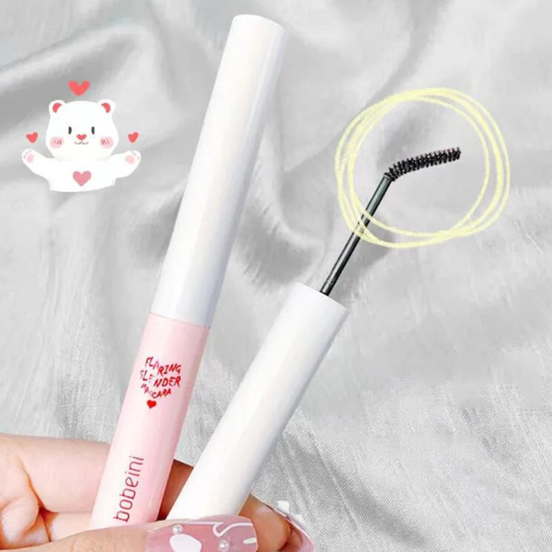 Mascara marron mat brosse ultra-fine allongeant cils noir naturel recourbant waterproof séchage rapide