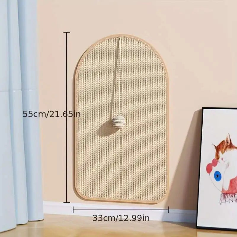 Self-Adhesive Sisal Cat Scratch Pad – Wall & Sofa Furniture Protector
