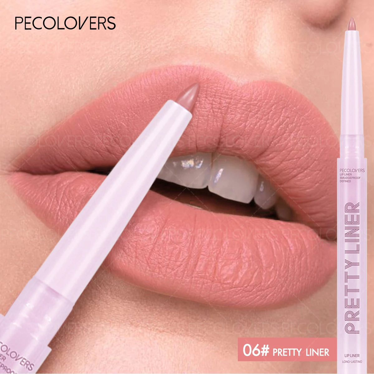 1 Pièce Crayon à Lèvres Nude – Texture Mat, Anti-Transfert, Pratique pour Voyage, Maquillage Quotidien