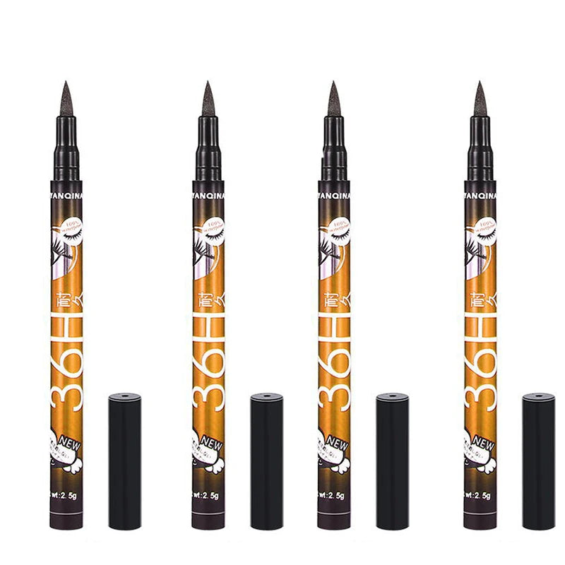Eyeliner Liquide Noir — Formule **imperméable et longue tenue jusqu’à 36h**, séchage rapide sans bavure. Pointe fine et fluide pour un tracé précis et intense. Parfait pour un regard défini et un maquillage professionnel durable.