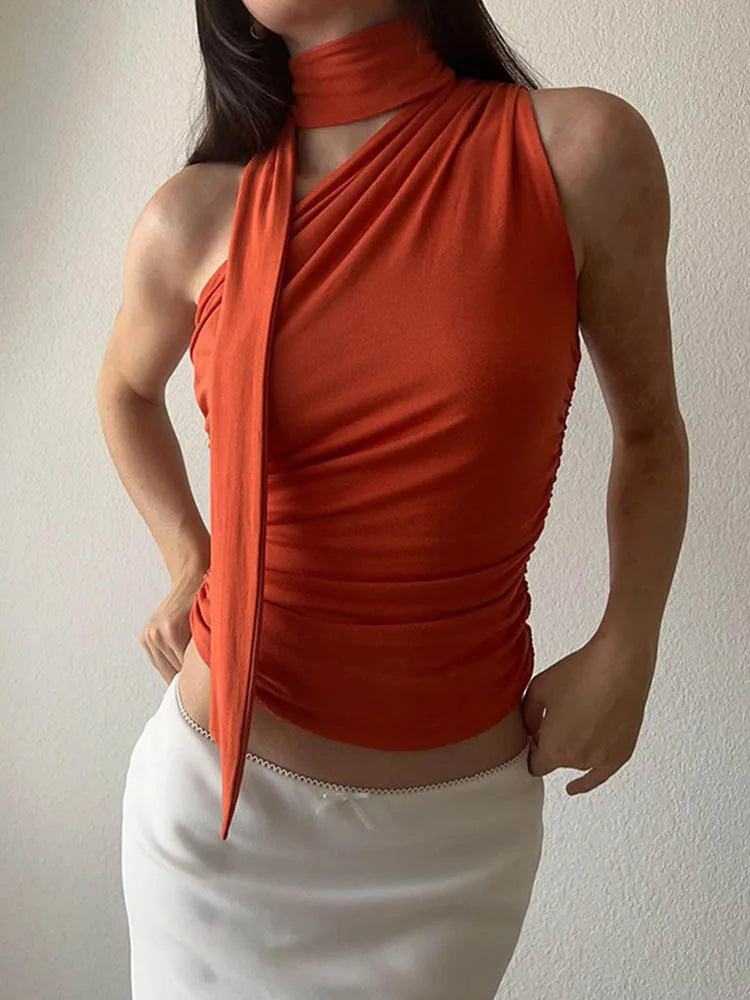 Débardeur Femme-Crop Top Sexy Été 2024