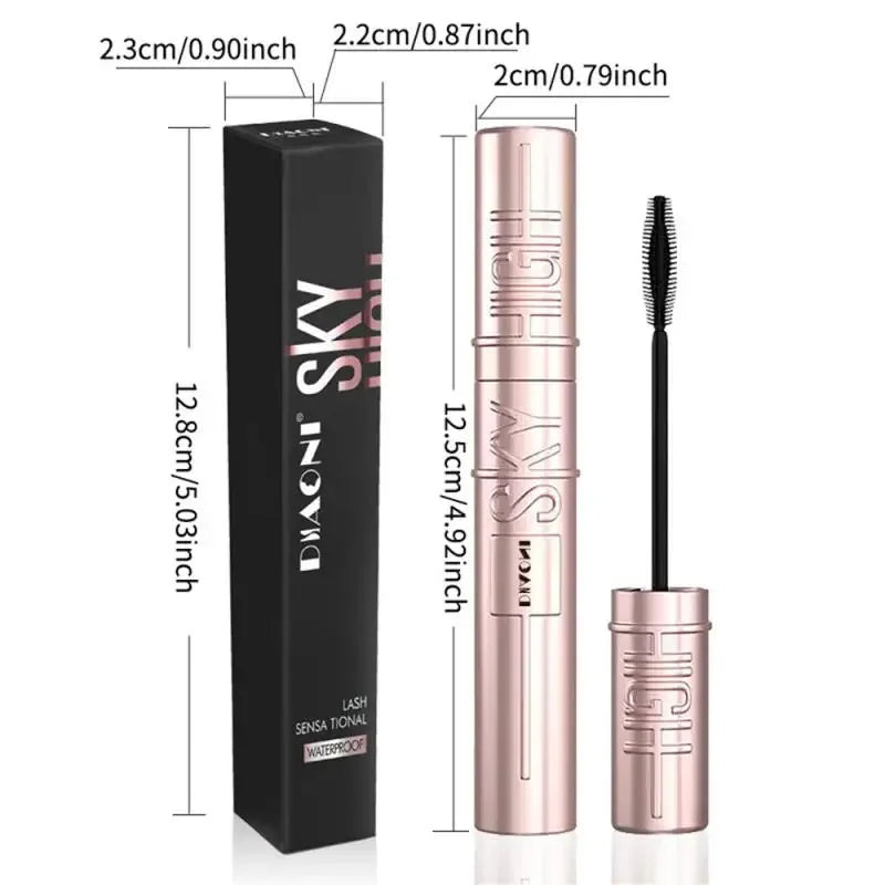 Mascara épais et recourbant nude naturel brosse ultra-fine waterproof anti-bavure longue tenue