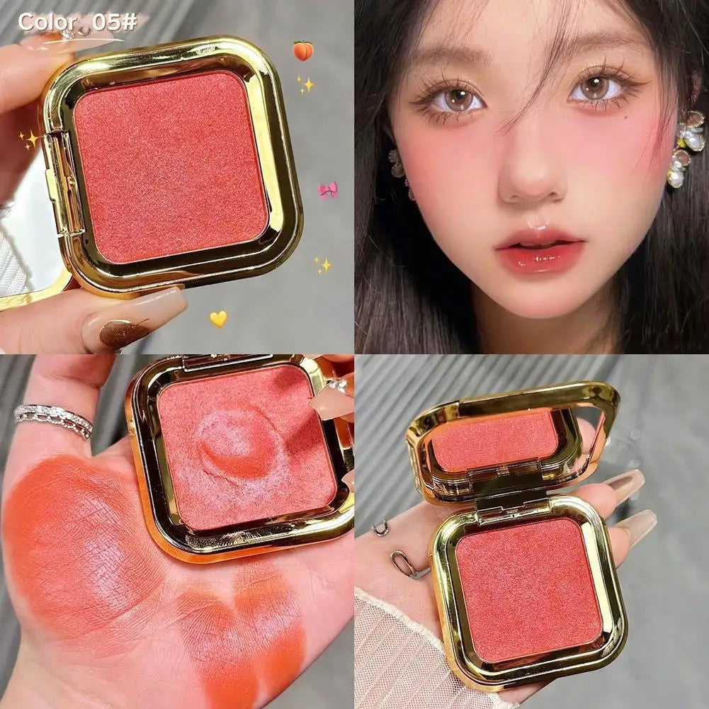 Blush Crème 3D — Fini Mat et Perlé, Teinte Naturelle et Longue Tenue, Rendu Couleur Intense, Contour du Visage et Ombre à Paupières