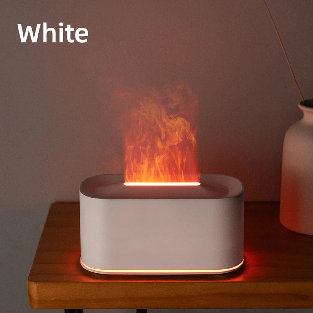 Flame Aroma Diffuser – Colorful LED Essential Oil Humidifier for Home & Relaxation