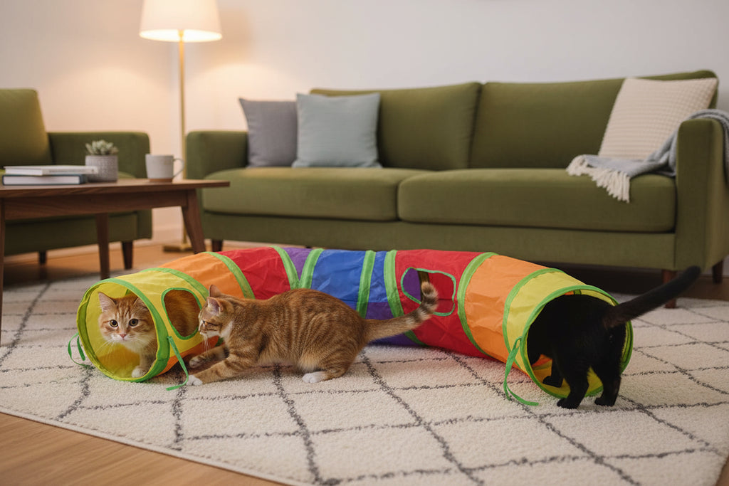 Foldable Cat Tunnel – Interactive Play Tunnel for Cats & Kittens