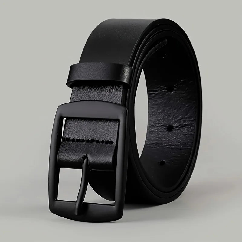 « Ceinture Homme Luxe – Cuir PU, Boucle Métal »