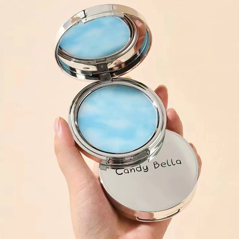 Poudre Compacte Blue Sky – Contrôle du Sébum, Finition Mate, Correcteur, Gel Waterproof, Fond de Teint Visage, Utilisation Humide ou Sèche, Cosmétique