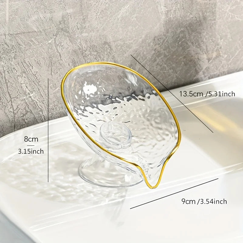 Oval Soap Dish with Drainage Holes – Bathroom Soap Holder Organizer