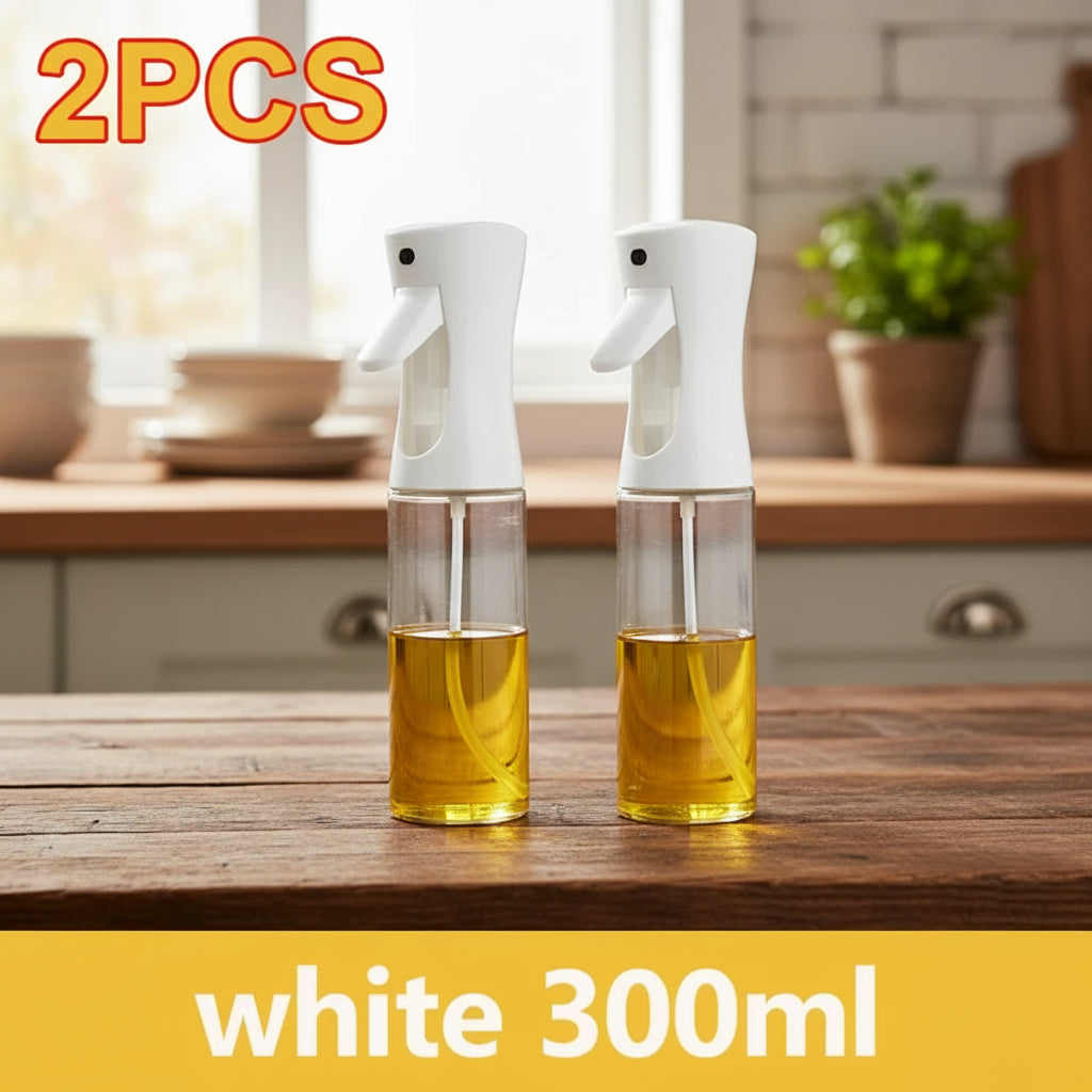 2-in-1 Oil Sprayer & Brush Bottle – 200ml / 300ml / 500ml Kitchen Oil Mister for Cooking, Baking & BBQ
