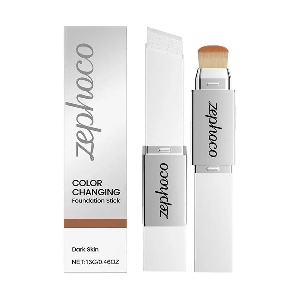 Fond de Teint Stick Changeant de Couleur – 3 Couleurs, Léger, Hydratant, Illuminateur, Mat, Correcteur Longue Tenue, Base de Maquillage