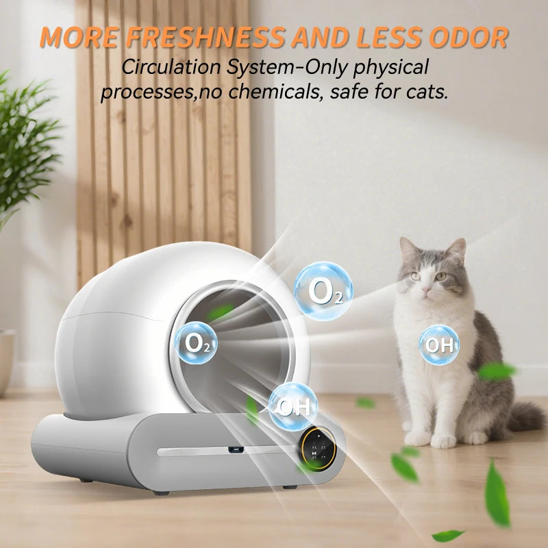 Automatic Self-Cleaning Cat Toilet