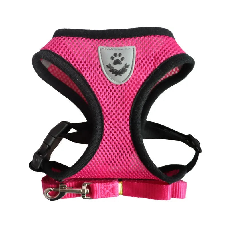 Adjustable Escape-Resistant Cat Harness & Leash Set – Soft Vest for Cats & Kittens