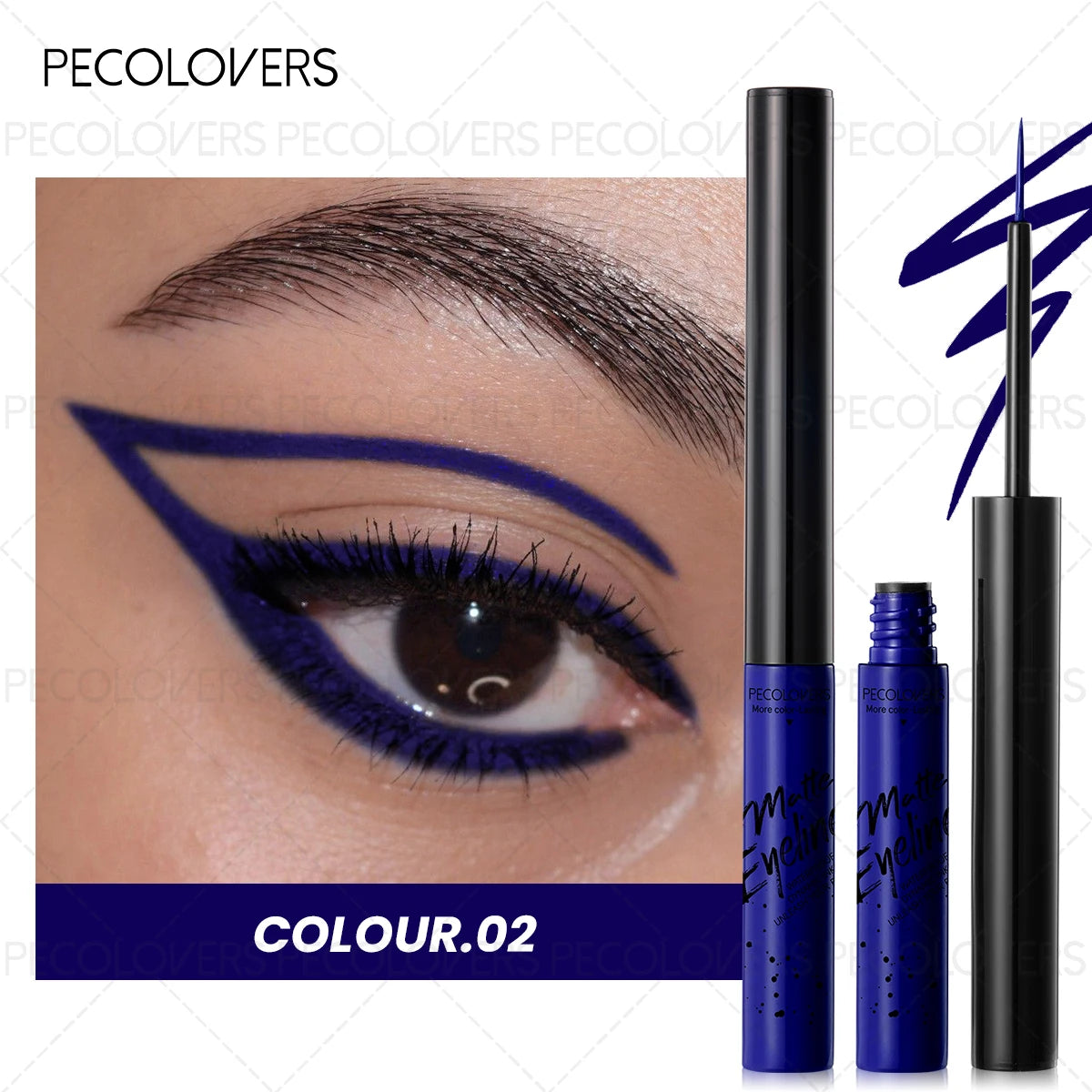1 crayon eyeliner liquide mat waterproof longue tenue, sans bavure, idéal pour les cadeaux