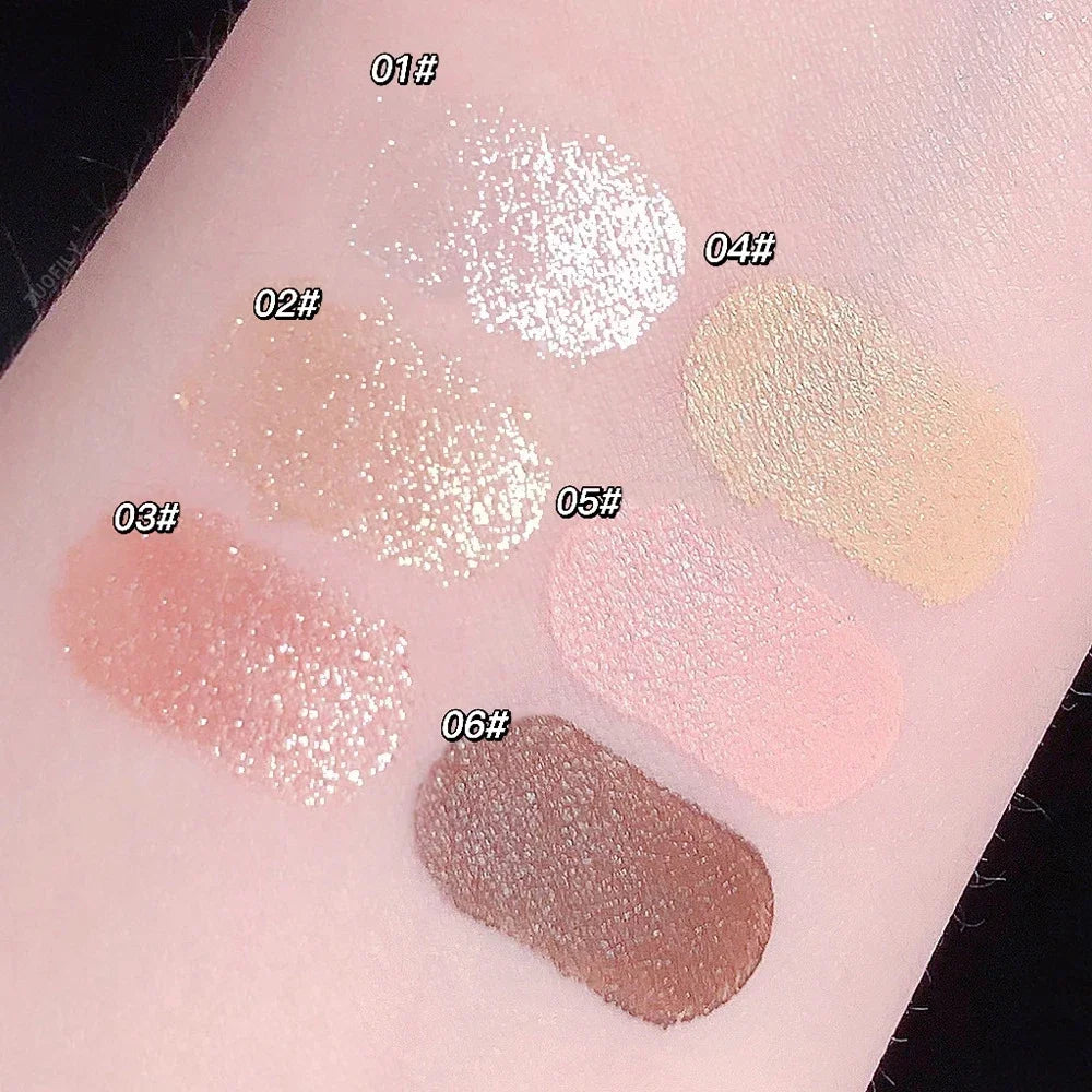 Stylo Pailleté Rose – Couleur Naturelle, Effet Lumineux, Mat, Crayon Fard à Paupières, Colle Eyeliner, Étanche, Maquillage Coréen