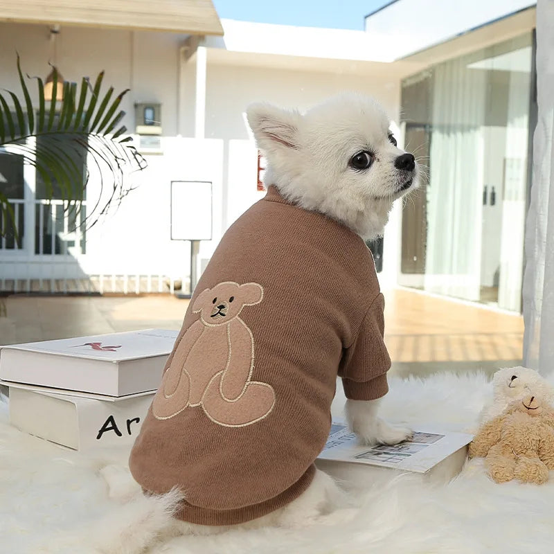 Winter Fleece Pet Sweatshirt – Warm Jacket for Dogs & Cats