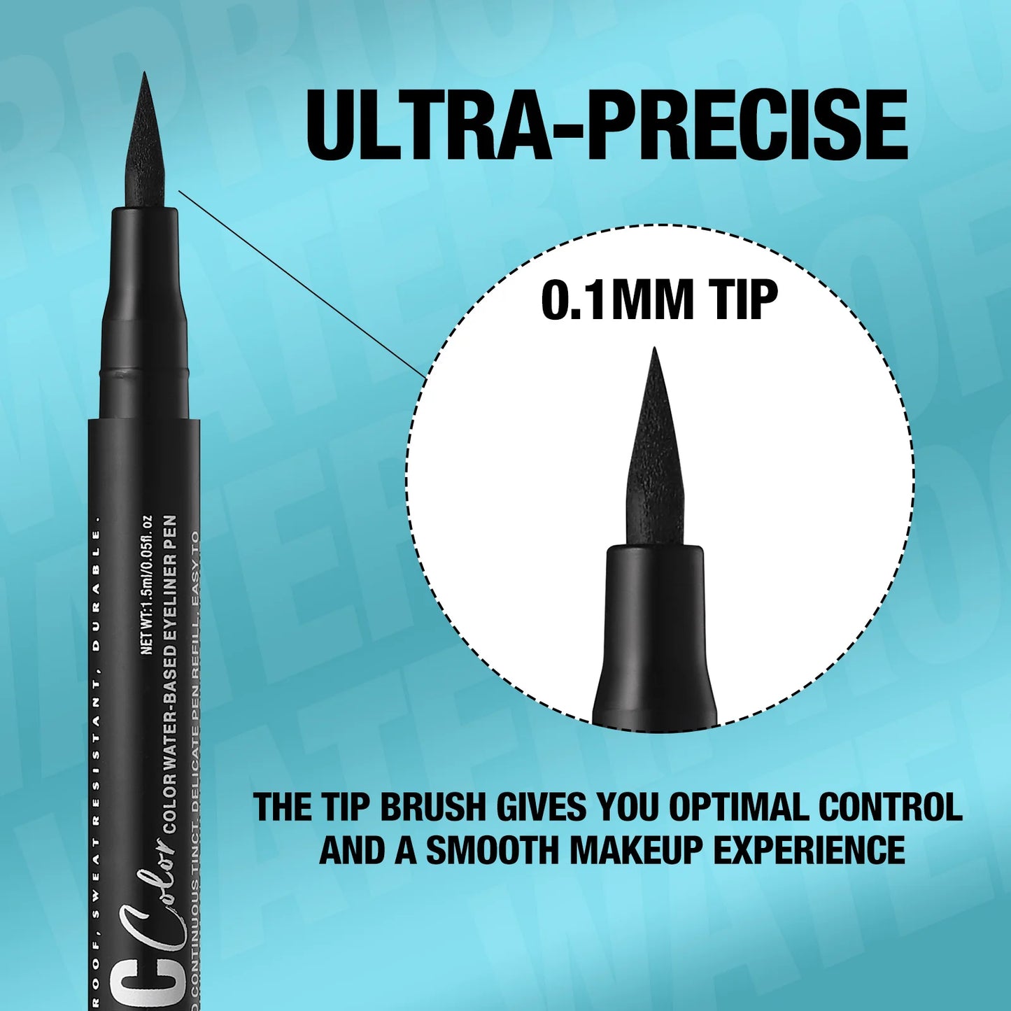 Eyeliner Stylo 1 pc — waterproof, séchage rapide, résistant à l’huile et anti-bavures, longue tenue, ultra-fin