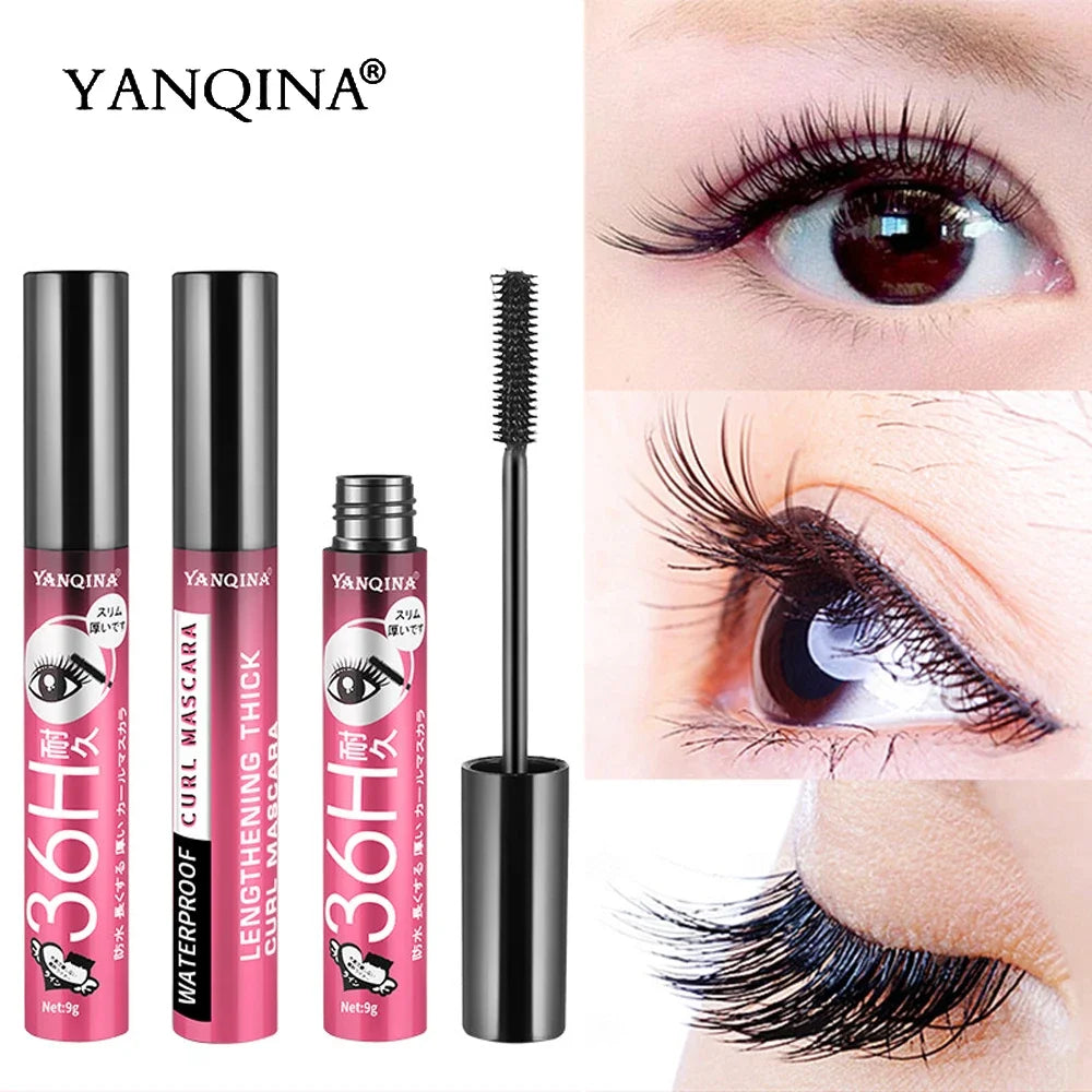 Mascara noir 36H waterproof fibres de soie 3D volume et allongeant