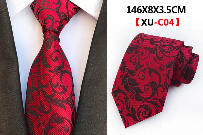 Cravate Homme en Soie 8 cm – Motif Floral Vert et Bleu, Jacquard, pour Costume, Mariage, Fête, Affaires, Cravate Formelle et Cadeau