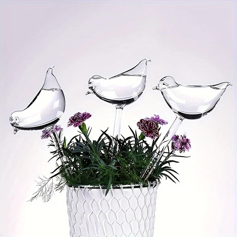 5-Pack Bird-Shaped Self-Watering Globes – Automatic Plant Watering System