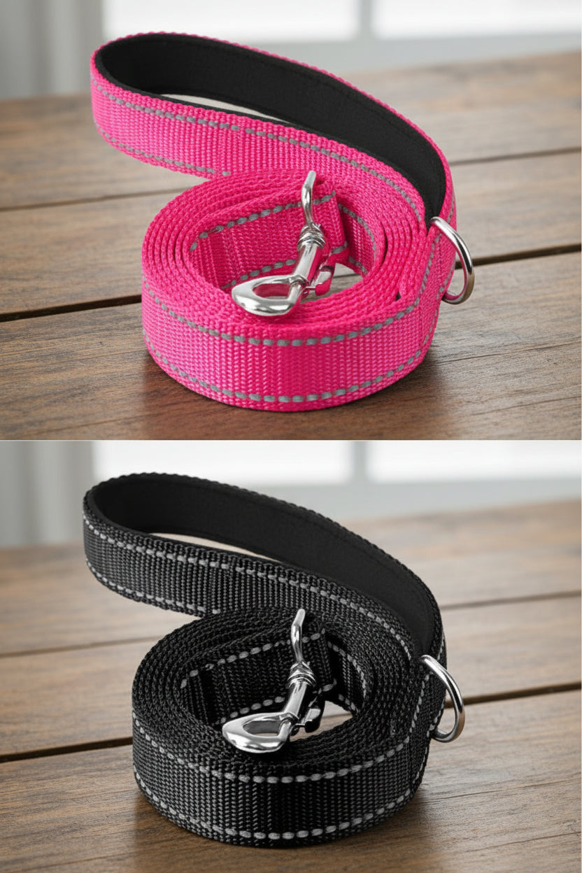 Reflective Pet Leash – Adjustable Walking & Training Lead for Dogs & Cats
