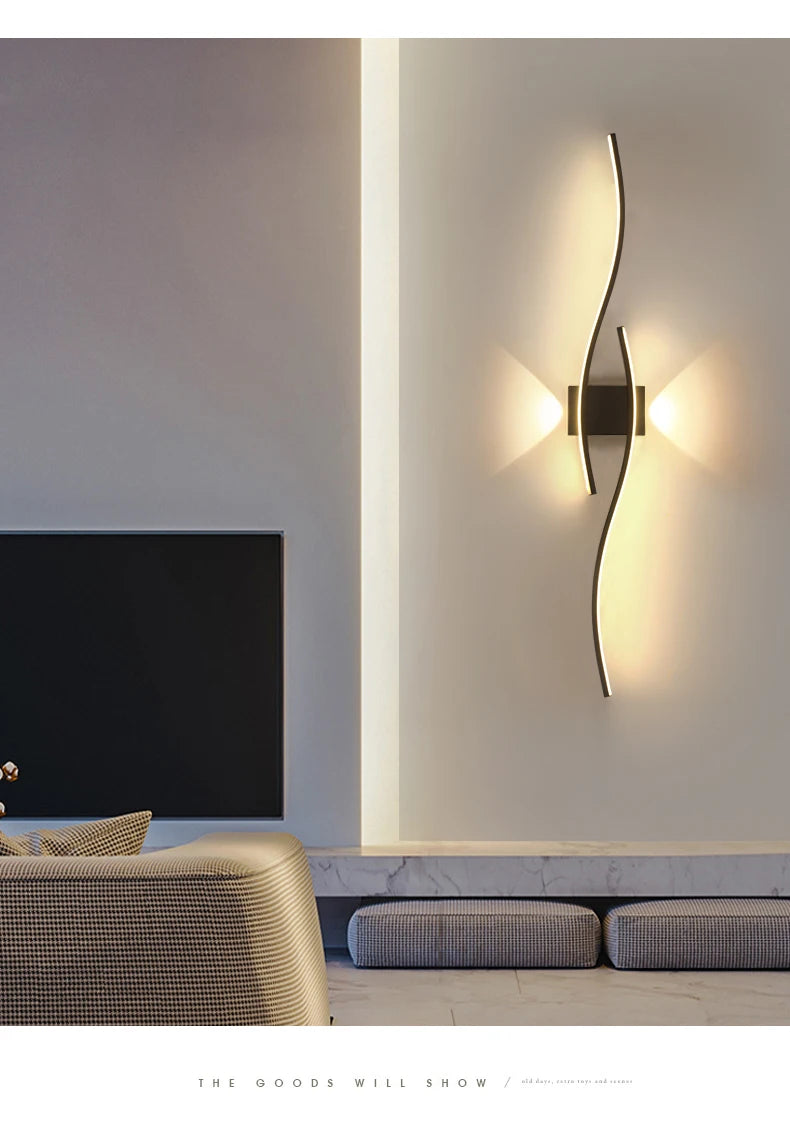 Modern LED Wall Lamp – Minimalist Lighting for Living Room, Bedroom & Kitchen