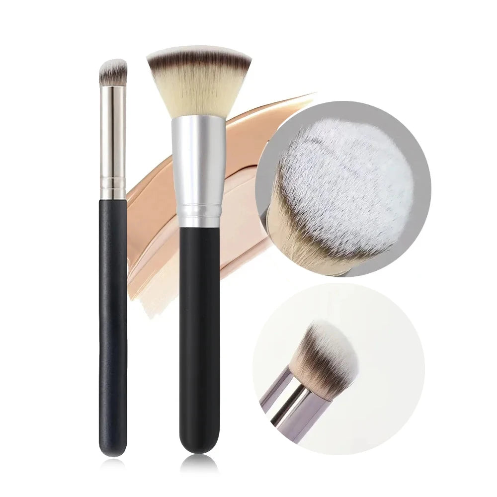 Pinceau correcteur de fond de teint, pinceaux de fard à joues de Contour Premium, impeccable sous les yeux, brosse de maquillage Dense pour le visage pour mélanger