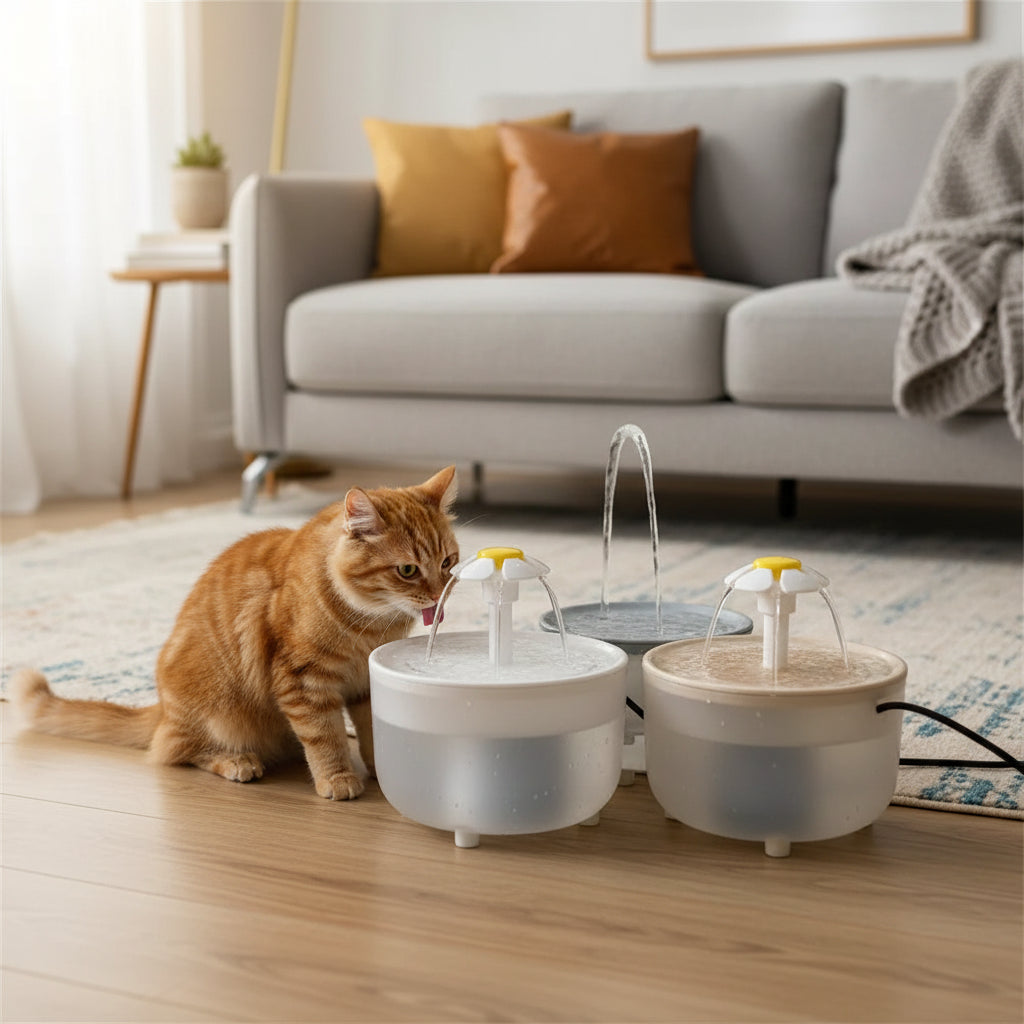Pets Water Fountain Auto Filter USB Electric Mute Cat Drinker Bowl 1200mL Recirculate Filtring Drinker for Cats Water Dispenser
