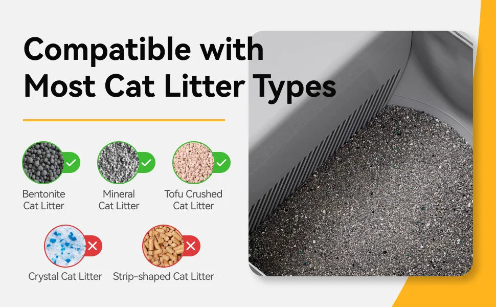 Self-Cleaning Open-Top Cat Litter Box – Extra Large Automatic Litter Box