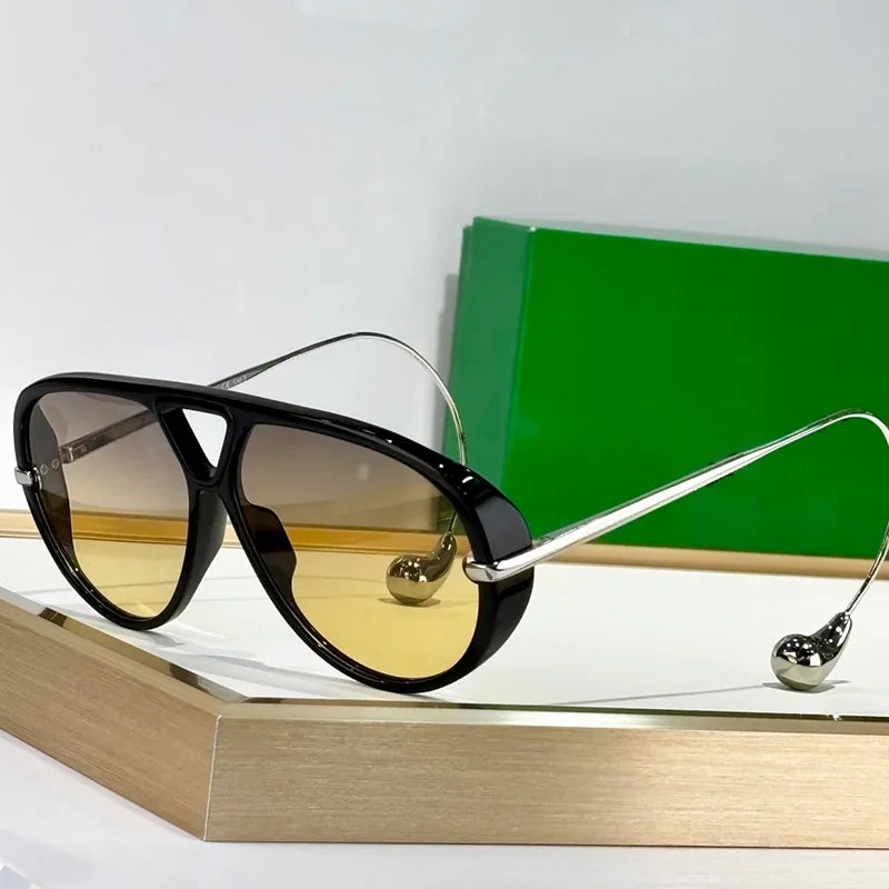 « Lunettes de soleil Femme – Aviateur INS, Tortoise & Or »