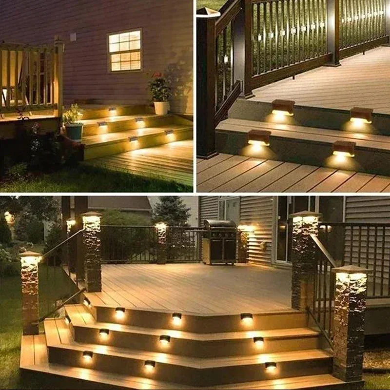 Solar Deck Lights – Waterproof LED Step & Fence Lights for Outdoor Spaces