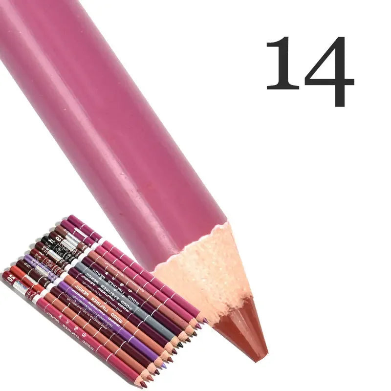 Set 28 Couleurs Crayons à Lèvres Waterproof – Mat, Teintes Nude et Rouge, Longue Tenue, Anti-Transfert, Maquillage des Lèvres pour Femmes, Fête