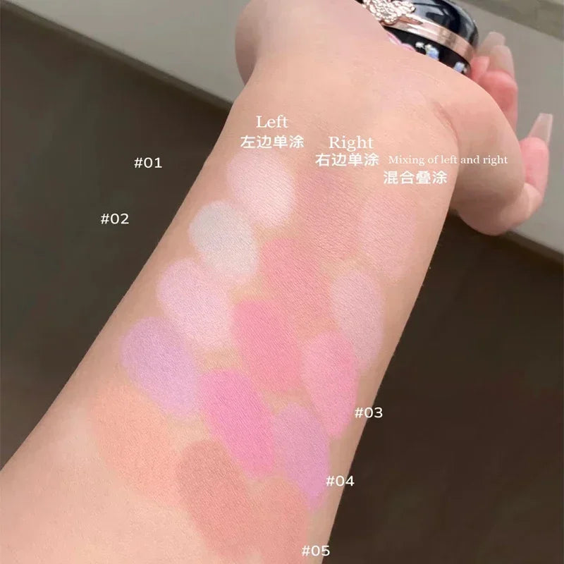 Blush — Duo Rouge, Boîte de Blush, Pour Peaux Foncées, Teinte Pêche pour Joues, Fini Mat