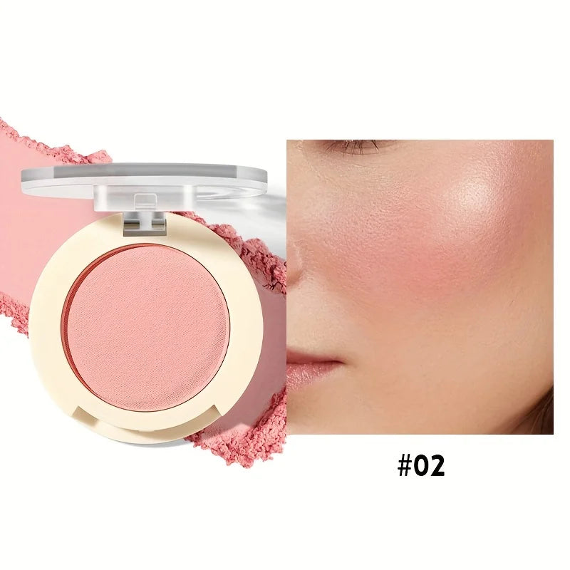 Blush poudre perlée – Illumine le visage, contour et profil, maquillage beauté pour la peau – Rouge longue tenue et waterproof