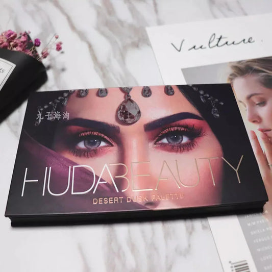 Palette 18 couleurs, fards à paupières mats et scintillants, nude, paillettes, smoky eyes