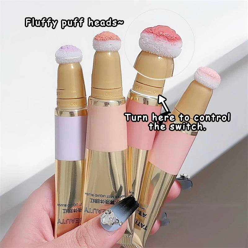 Blush Liquide — Teinte Fraise Lait et Violet, Fini Mat, Pour Shading et Contouring, Illumine le Teint, Maquillage Coréen, Cosmétique pour Femmes