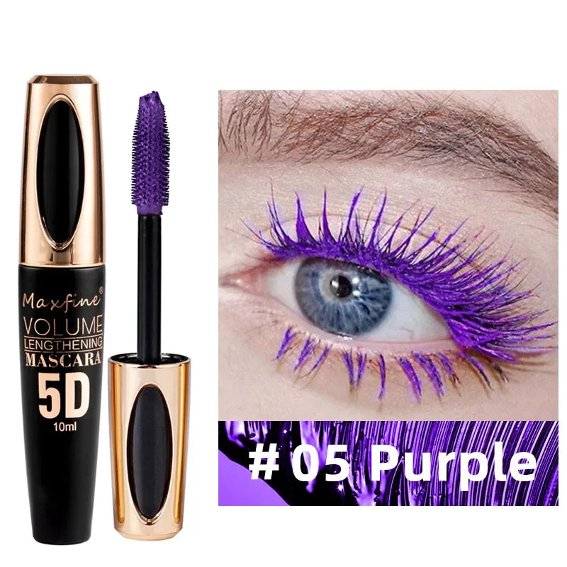 **« Mascara  5 couleurs – Épais, recourbant et waterproof »**