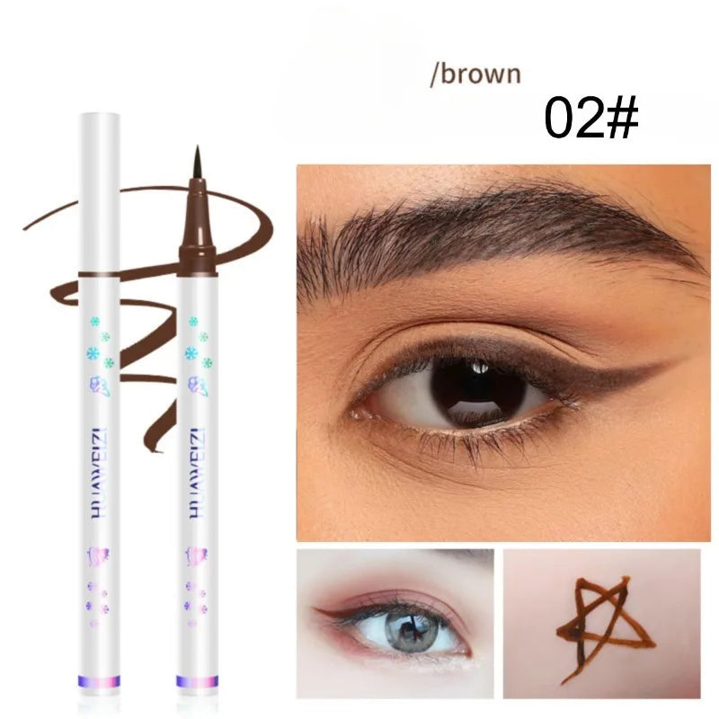 L'eyeliner liquide noir est imperméable, longue durée, résistant aux taches et à la décoloration pour créer facilement un charmant maquillage pour les yeux