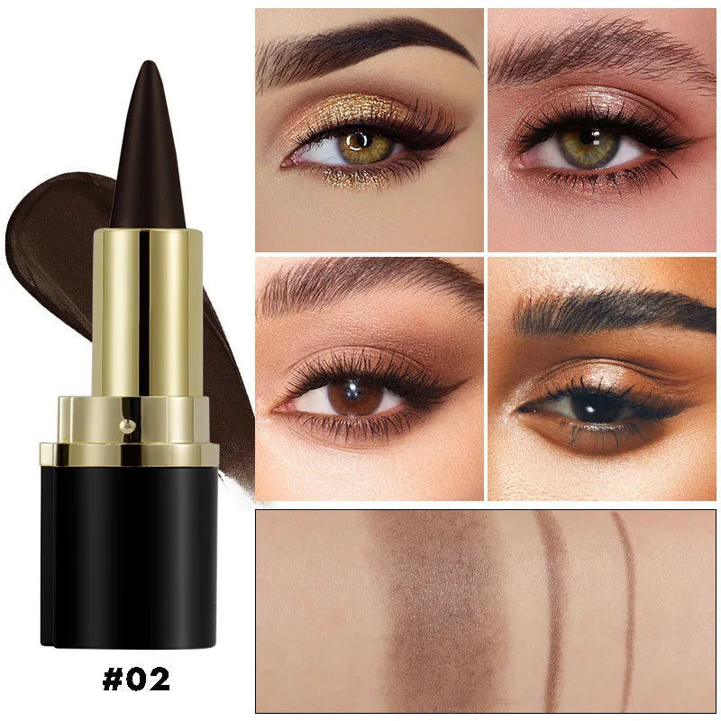 Set 2 pcs eyeliner gel – texture crémeuse, facile à appliquer, résistant à la sueur, haute pigmentation, accessoires maquillage quotidien pour femmes